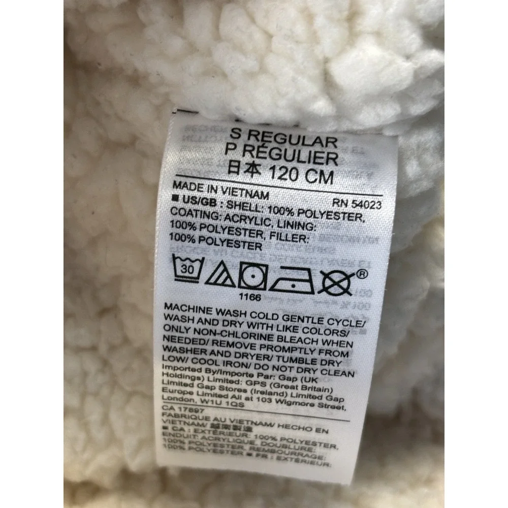 GAP KIDS GIRLS PUFFER VEST SHERPA LINING LIGHT PINK Size Small Regular